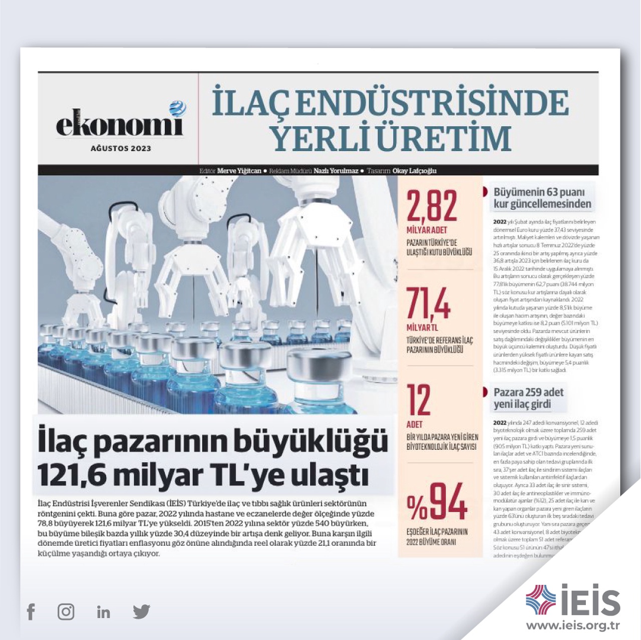 İlaç Endüstrisinde Yerli Üretim